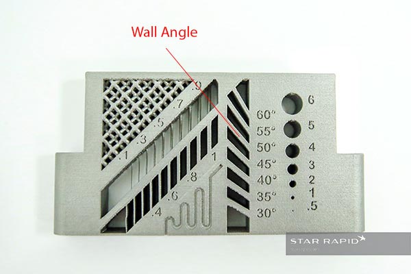 Detail of 3D printed wall angle