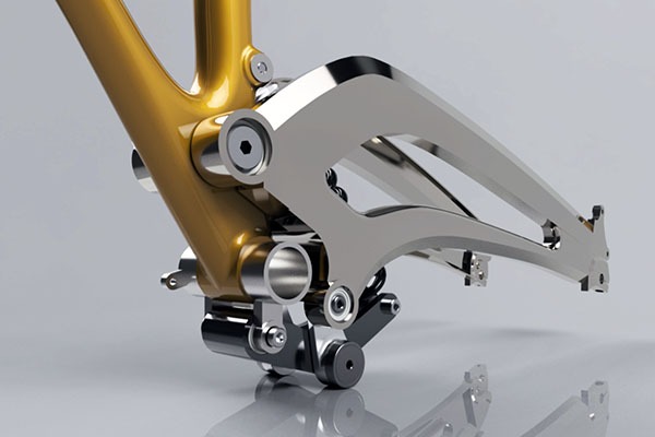 Bike frame detail from Autodesk