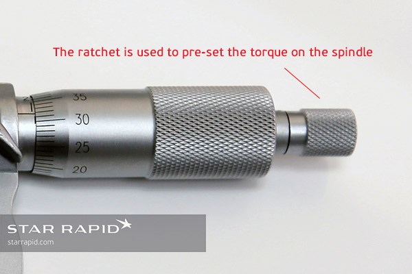 Ratchets help to ensure consistency from one measurement to the next.