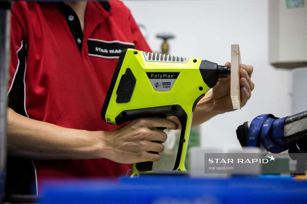 PolyMax plastic analyzer in Star Rapid's QC lab