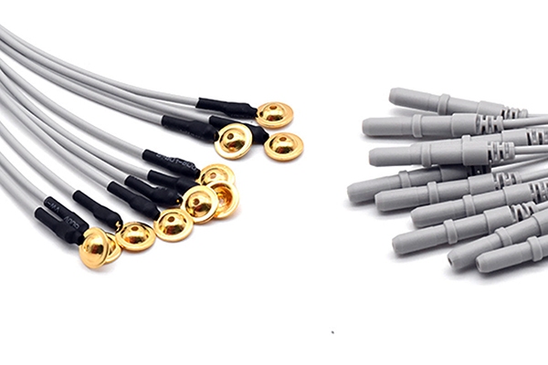 Gold palted medical sensor cables