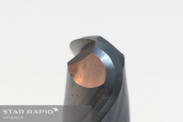 Close-up of a bull nose mill used at Star Rapid