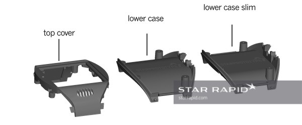 The 3D drawings of all three parts